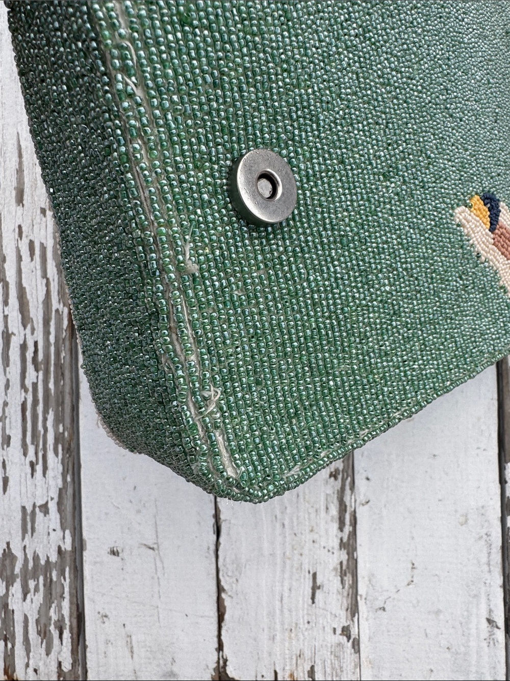 Beaded Vintage Style Swim Maiden Handbag - Picture 8 of 8